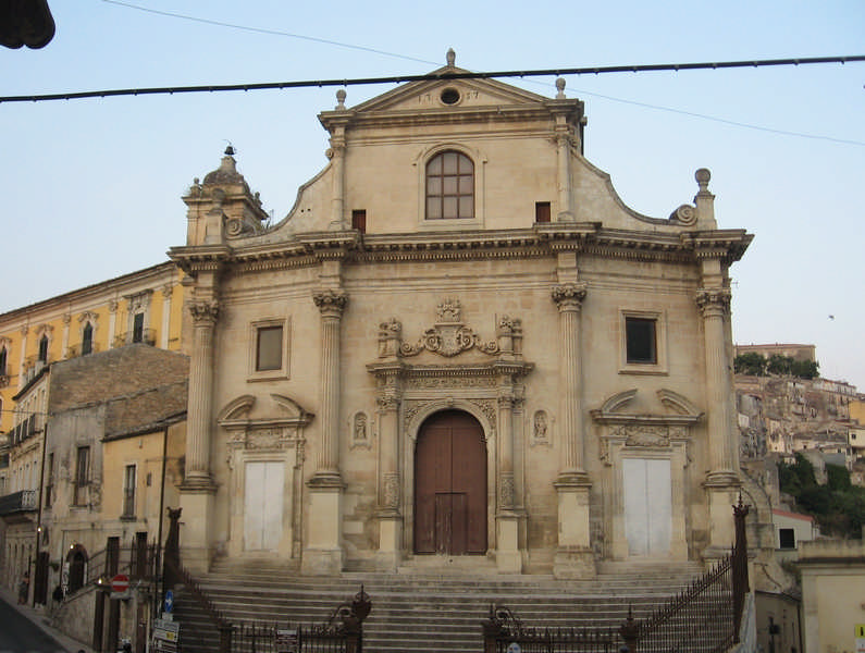 La chiesa delle Santissime Anime del Purgatorio a Ragusa